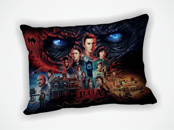 Lembrança Almofada 18x28cm Personalizada Stranger Things