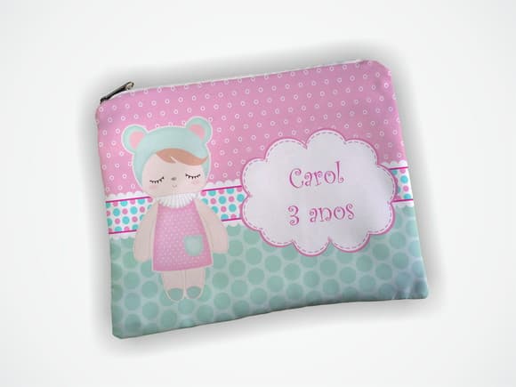 Necessaire Personalizada Boneca Metoo