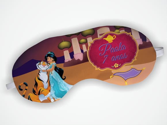 Máscara Dormir Personalizada Princesa Jasmine
