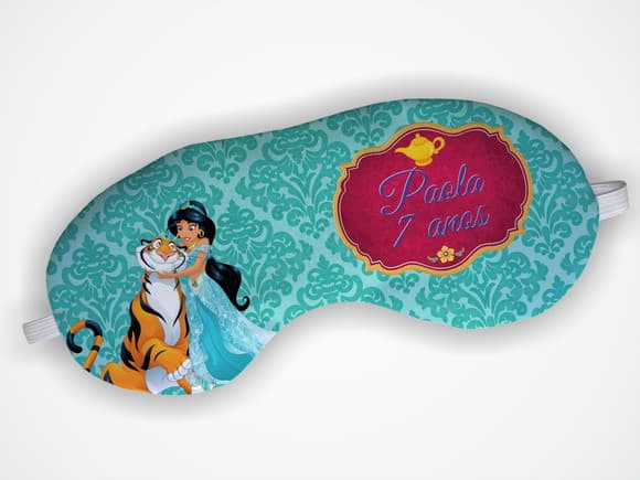 Máscara Dormir Personalizada Princesa Jasmine