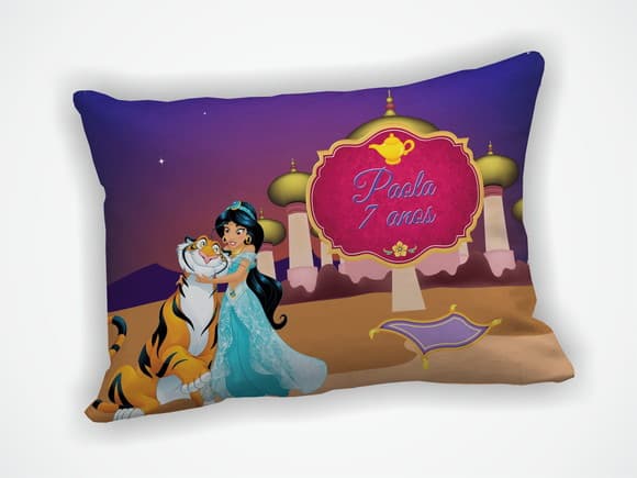 Almofada 18x28cm Personalizada Princesa Jasmine