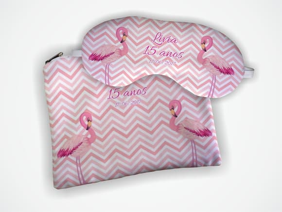 Kit Necessaire + Mascara Flamingo