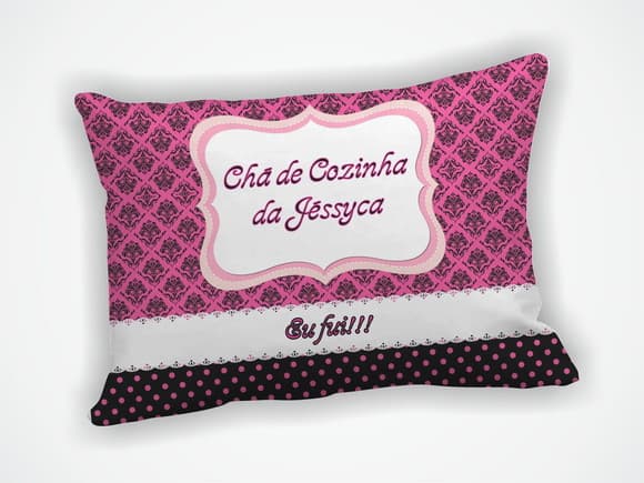 Almofada 18x28cm Personalizada Chá de Lingerie