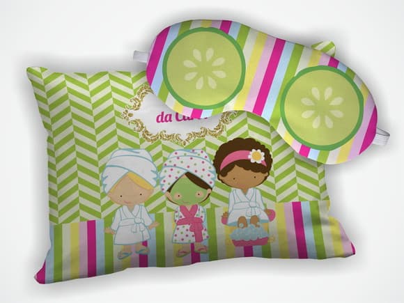Kit Almofada 18x28cm + Mascara de Dormir Spa