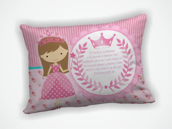 Almofada 18x28cm Personalizada Princesa