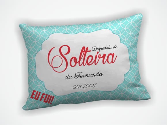 Almofada 18x28cm Personalizada Despedida de Solteira
