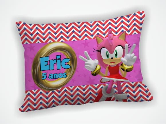 Almofada 18x28cm Personalizada Sonic