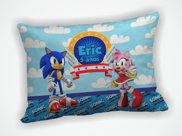 Almofada 18x28cm Personalizada Sonic