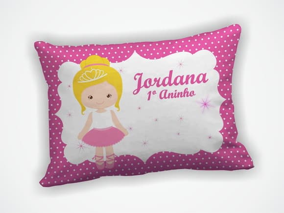 Almofada 18x28cm Personalizada Bailarina