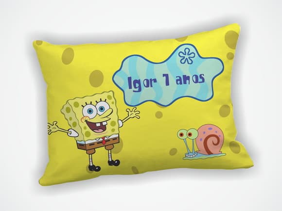 Almofada 18x28cm Personalizada Bob Esponja