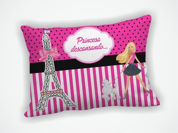 Almofada 18x28cmpersonalizada Barbie