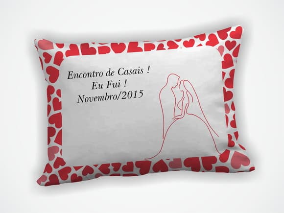 Almofada 18x28cm Personalizada Noivado
