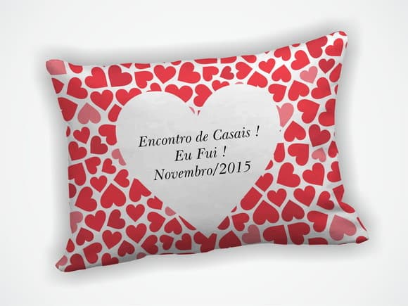 Almofada 18x28cm Personalizada Noivado