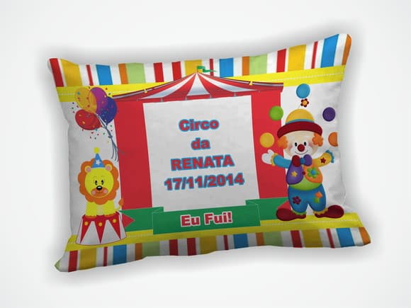 Almofada 18x28cm Personalizada Circo