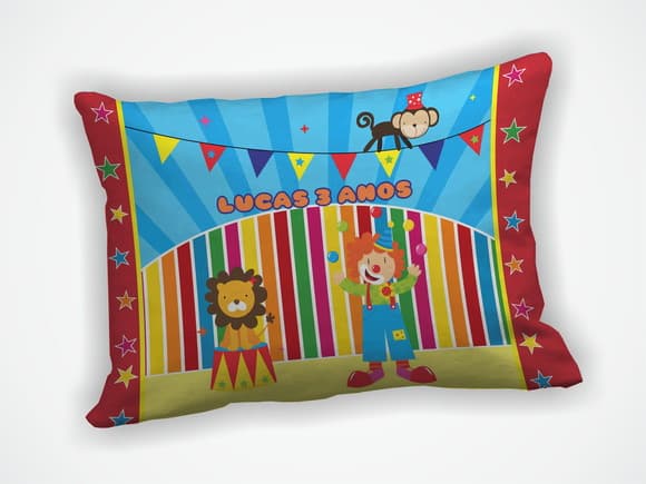Almofada 18x28cm Personalizada Circo