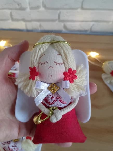 Anjo Natalino Pingente com Guiso
