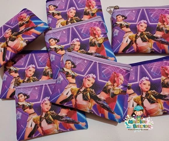 25 Porta Moedas Guerreiras do K-pop Tamanho: 10x12cm