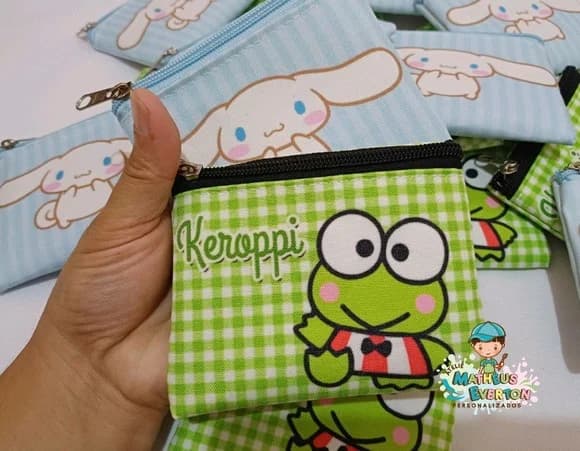 45 Porta Moedas Hello Kitty Tamanho: 10x12cm