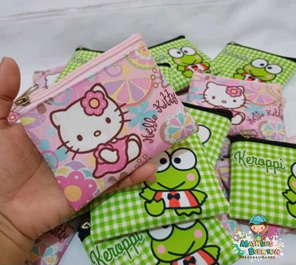 45 Porta Moedas Hello Kitty Tamanho: 10x12cm