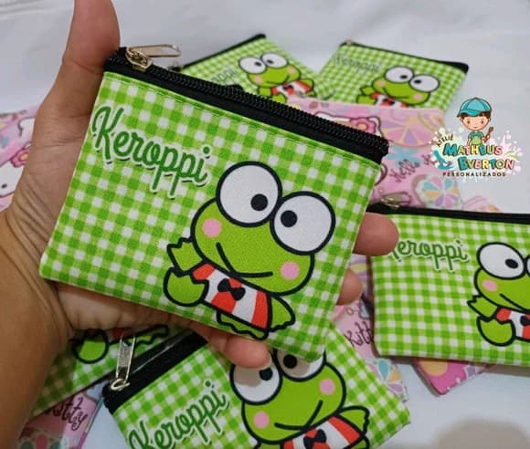 40 Porta Moedas Hello Kitty Tamanho: 10x12cm