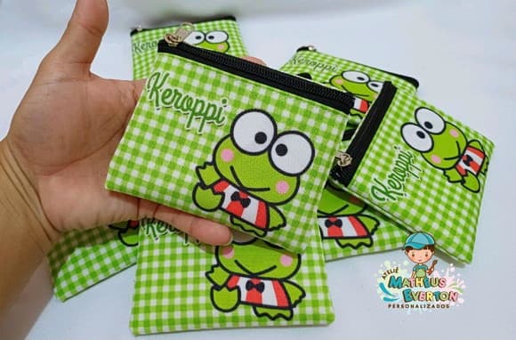 45 Porta Moedas Keroppi Tamanho: 10x12cm