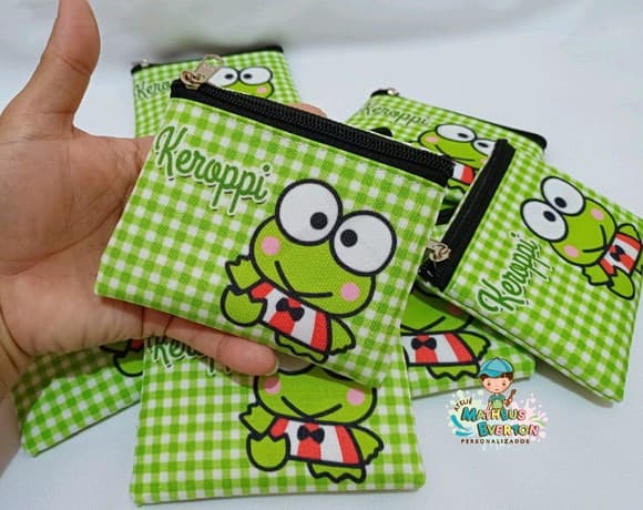 35 Porta Moedas Keroppi Tamanho: 10x12cm