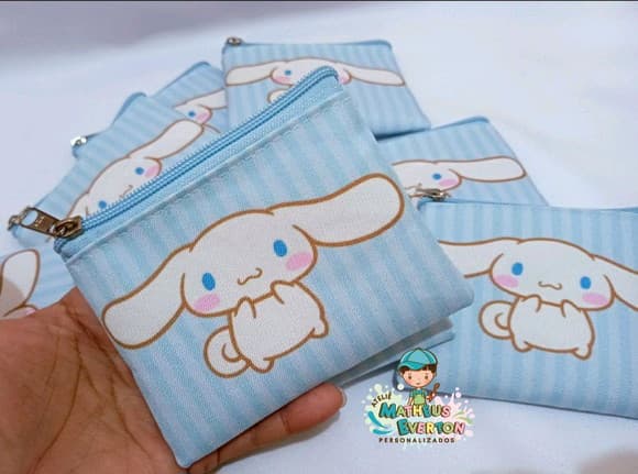 45 Porta Moedas Cinnamoroll Tamanho: 10x12cm