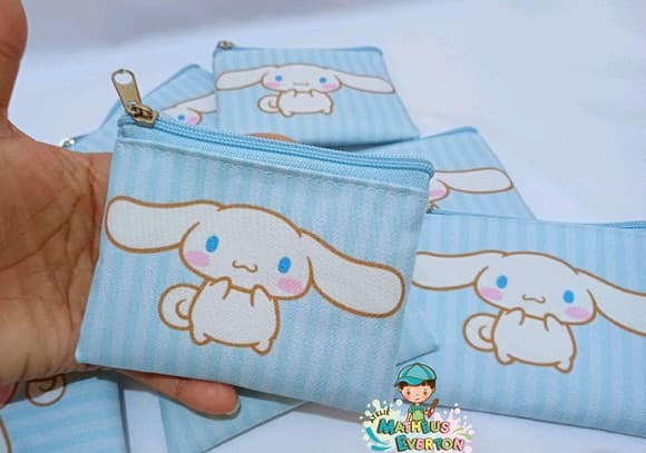 40 Porta Moedas Cinnamoroll Tamanho: 10x12cm