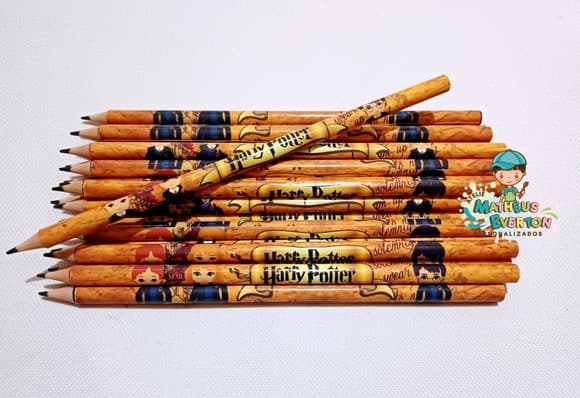 30 Lápis Personalizado Harry Potter