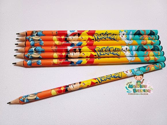 25 Lapis Personalizados Pokémon