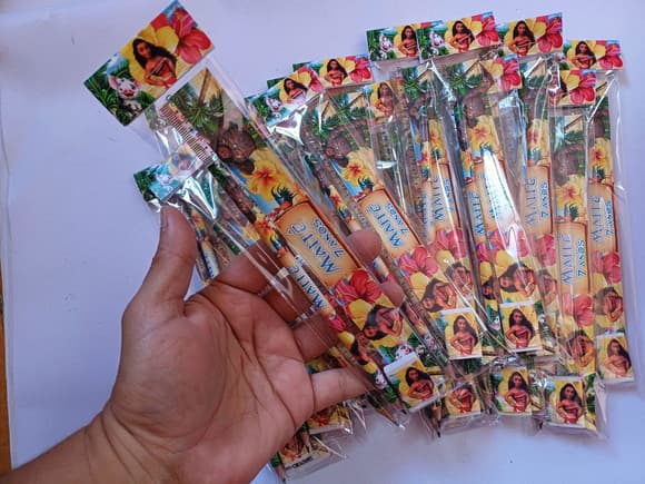 50 Kits Lápis, Régua e Borracha Moana
