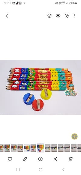 30 Kits Lápis e Apontador Personalizado Pokémon