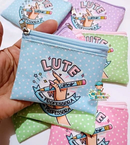 40 Porta Moedas Personalizado Dia dos Professores