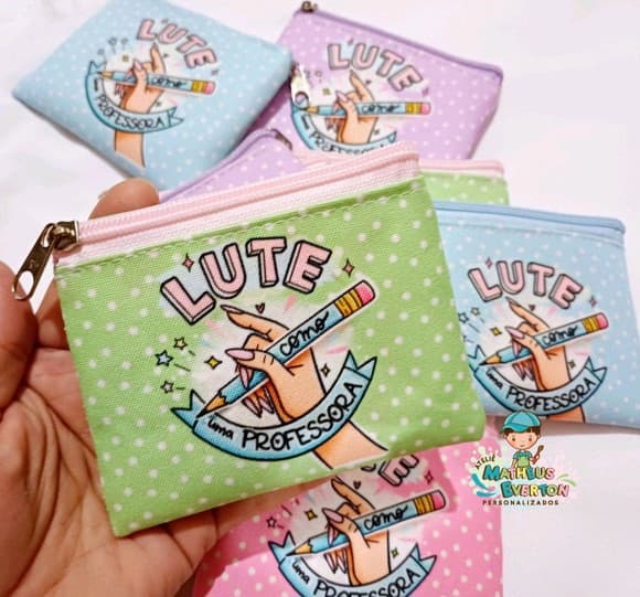 25 Porta Moedas Personalizado Dia dos Professores