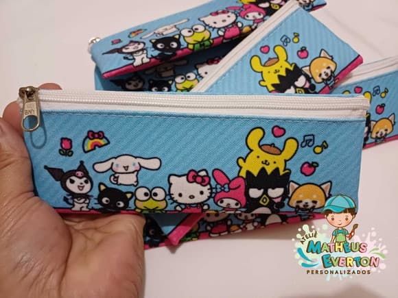 Estojo Slim Personalizado Hello Kitty Tam: 19x7