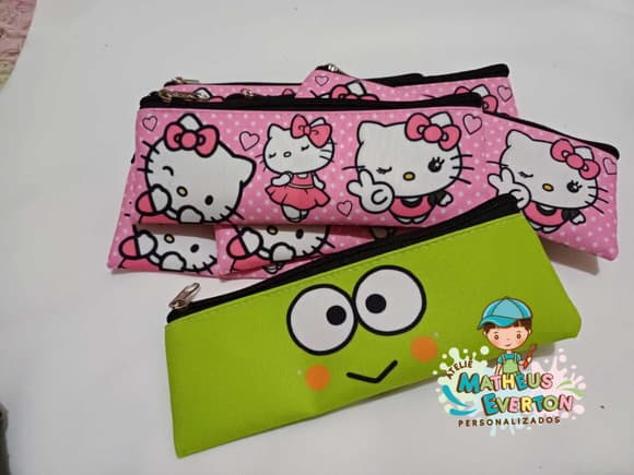 Estojo Slim Personalizado Hello Kitty Tam: 19x7