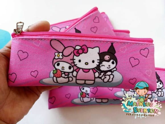 Estojo Slim Personalizado Hello Kitty Tam: 19x7