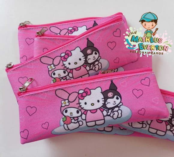 Estojo Slim Personalizado Hello Kitty Tam: 19x7
