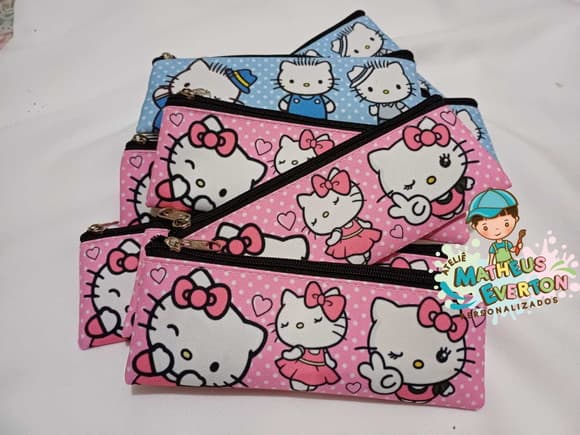 Estojo Slim Personalizado Hello Kitty Tam: 19x7