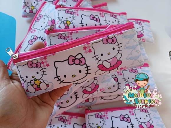 Estojo Slim Personalizado Hello Kitty Tam: 19x7