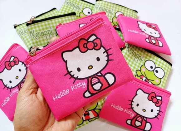 Porta Moedas Personalizada Hello Kitty ( Frente e Verso)