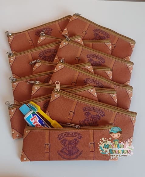 Estojo Slim Porta Higiene Bucal Harry Potter Tam: 19x7