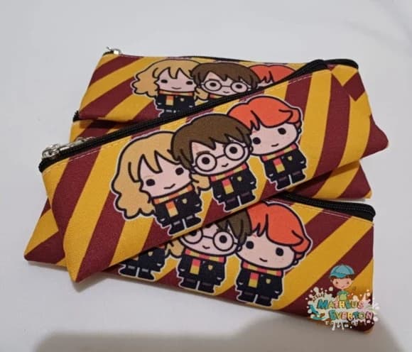 Estojo Slim Personalizado Harry Potter Tam: 19x7