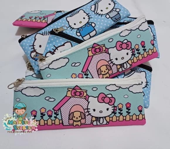 Estojo Slim Personalizado Hello Kitty Tam: 19x7