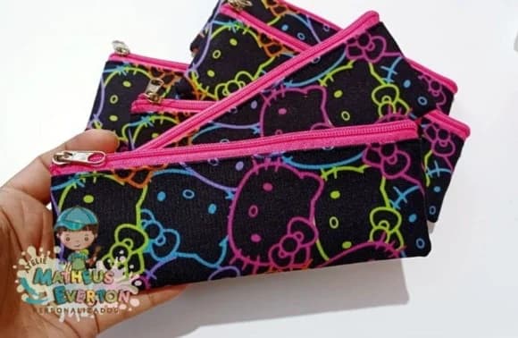 Estojo Slim Personalizado Hello Kitty Tam: 19x7