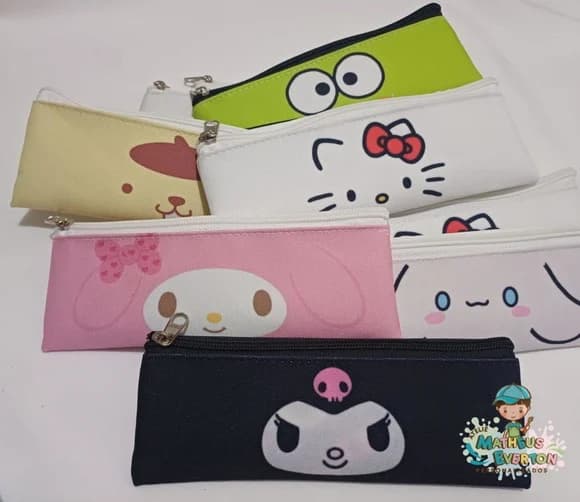 Estojo Slim Personalizado Hello Kitty Tam: 19x7