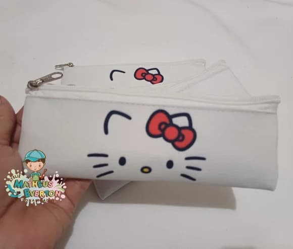 Estojo Slim Personalizado Hello Kitty Tam: 19x7
