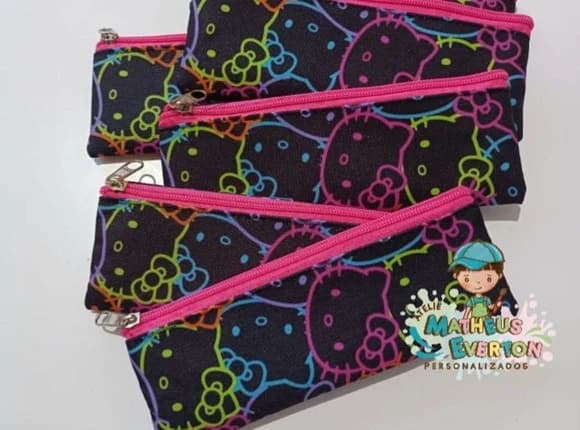 Estojo Slim Personalizado Hello Kitty Tam: 19x7