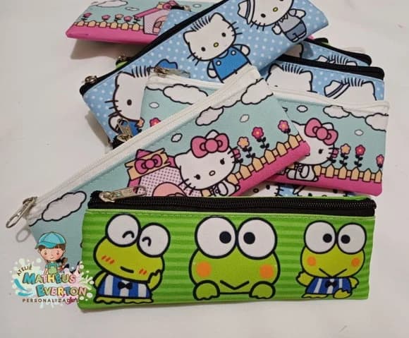 Estojo Slim Personalizado Hello Kitty Tam: 19x7