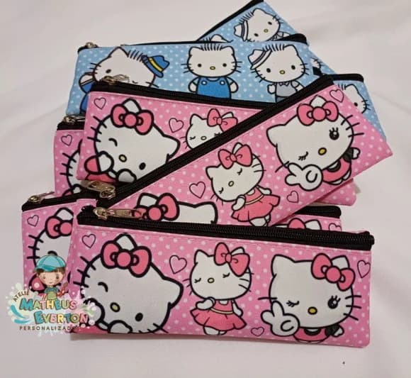 Estojo Slim Personalizado Hello Kitty Tam: 19x7